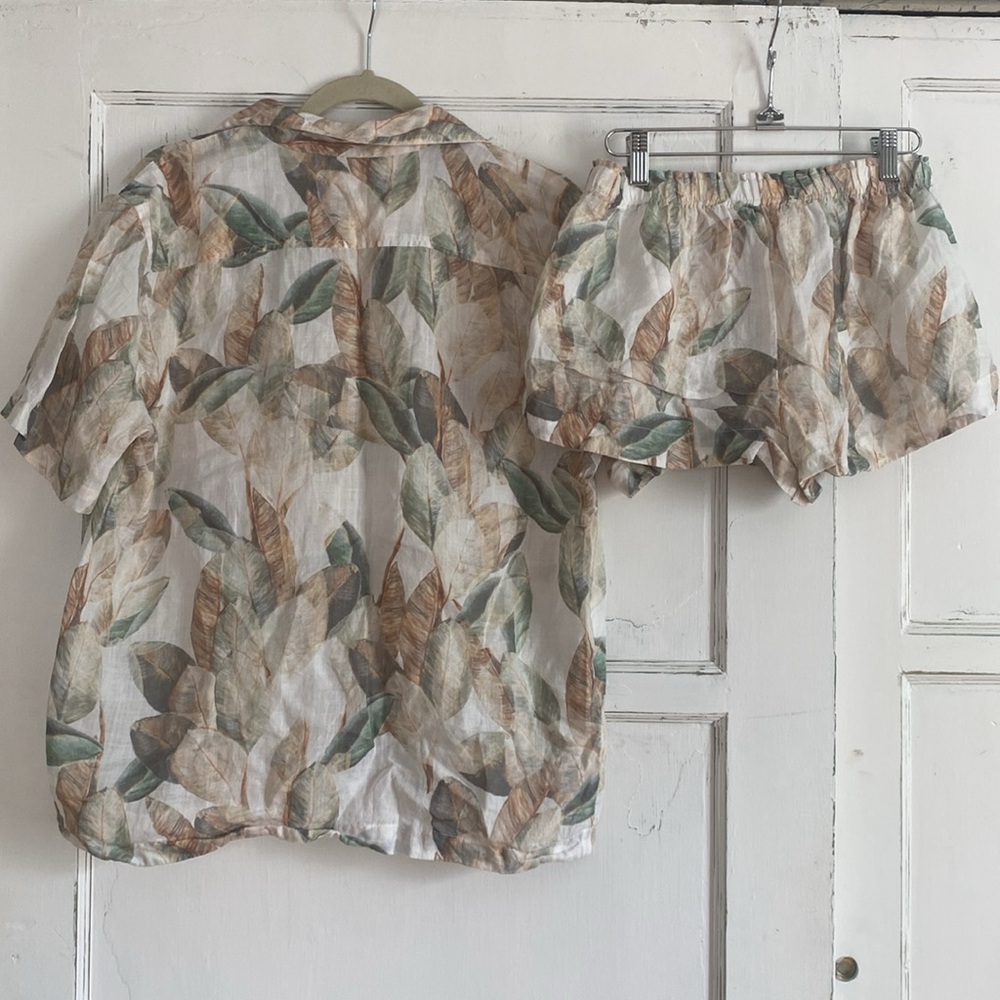 Something Navy Matching Button Down Set Small - image 4